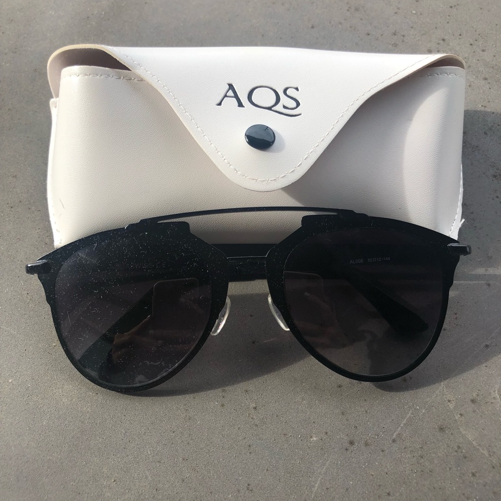 Never Worn AQS Sunglasses in Black